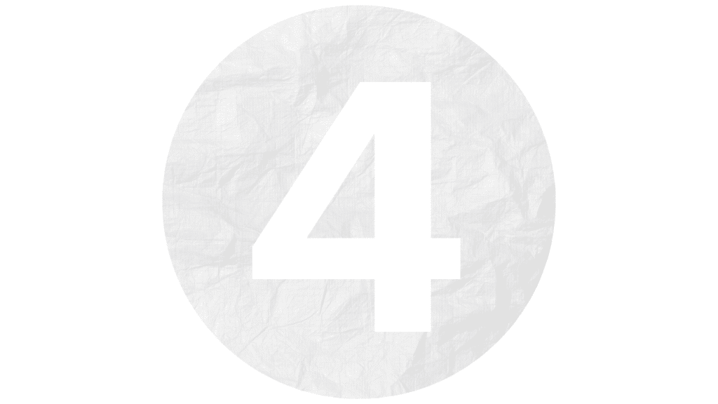 Chiffre quatre sur fond texturé.