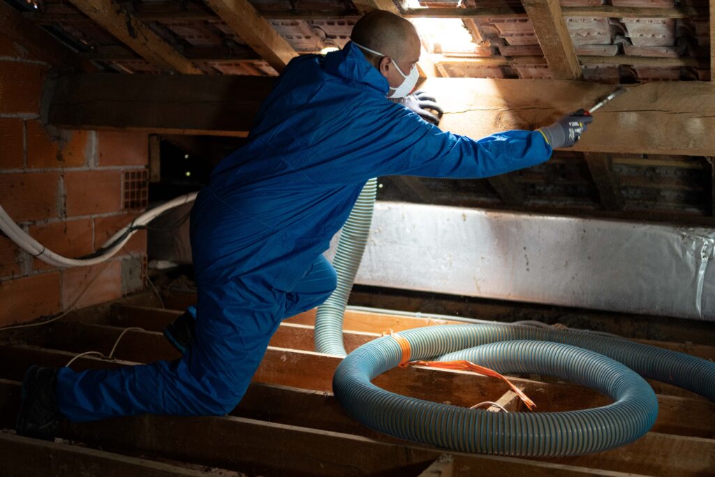 chantier dans les combles